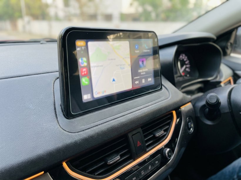 Armour Guards screen protector installed on a Tata Nexon