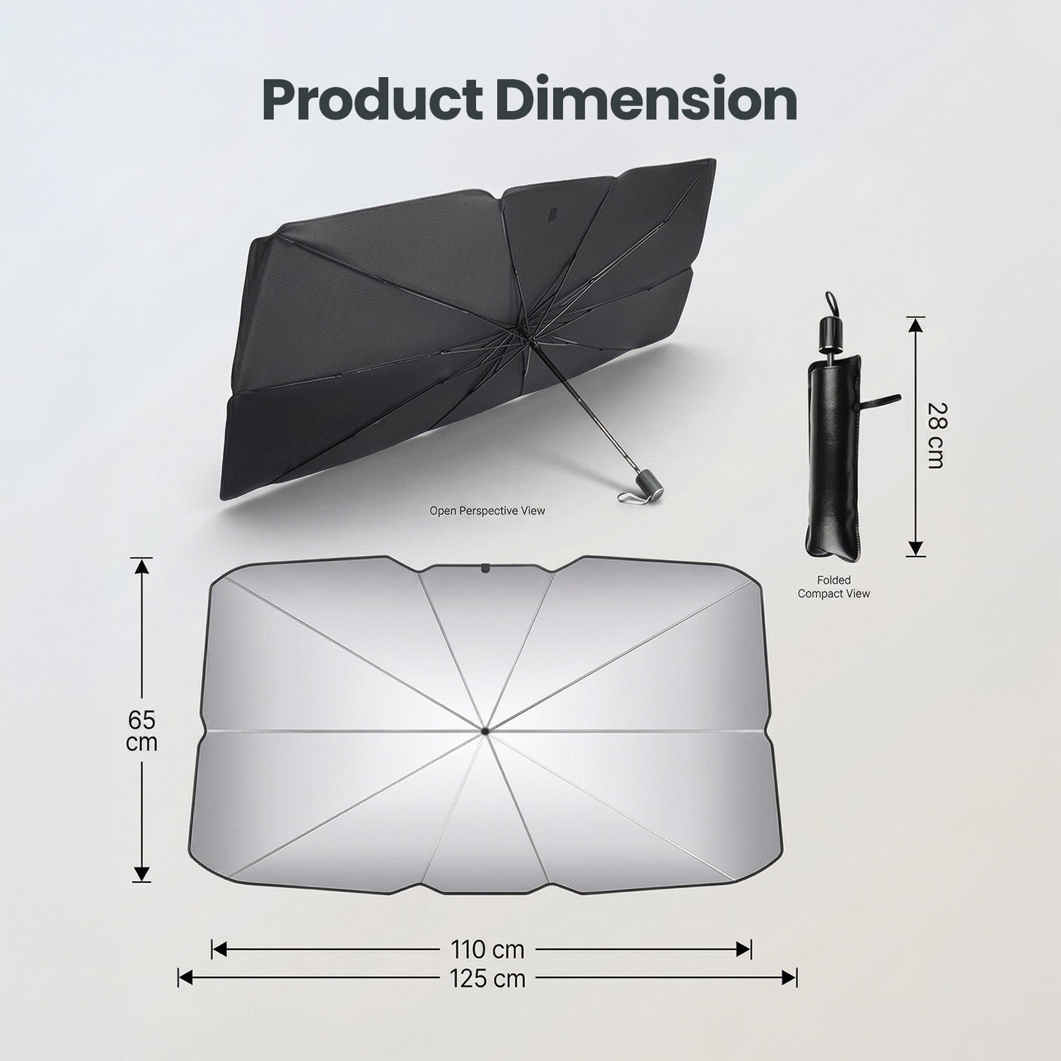 ArmourGuards SunShield Pro – Foldable Windshield Sun Shade Umbrella — view 7