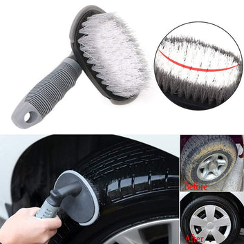 Tyre Cleaning Brush Scrubber with Anti Slip Handle