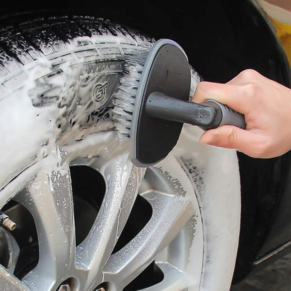Tyre Cleaning Brush Scrubber with Anti Slip Handle
