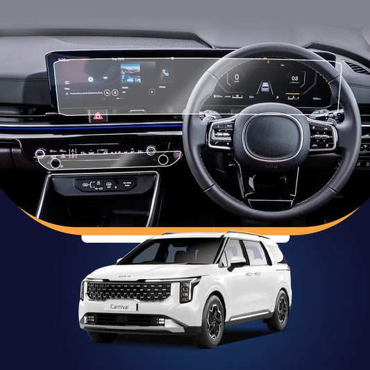 Kia Carnival Full Length Infotainment + AC Panel Screen Guard