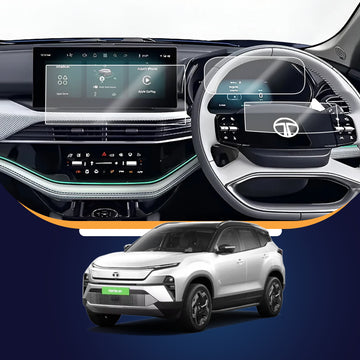 Tata Harrier EV 2025 Infotainment + Digital Cluster + Steering Screen Guard