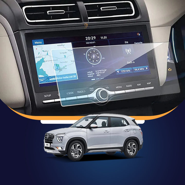Hyundai Creta Facelift infotainment screen protector