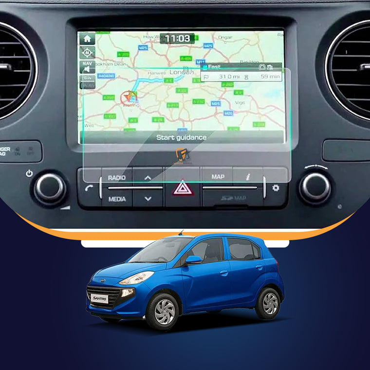 Hyundai Santro Facelift infotainment screen protector