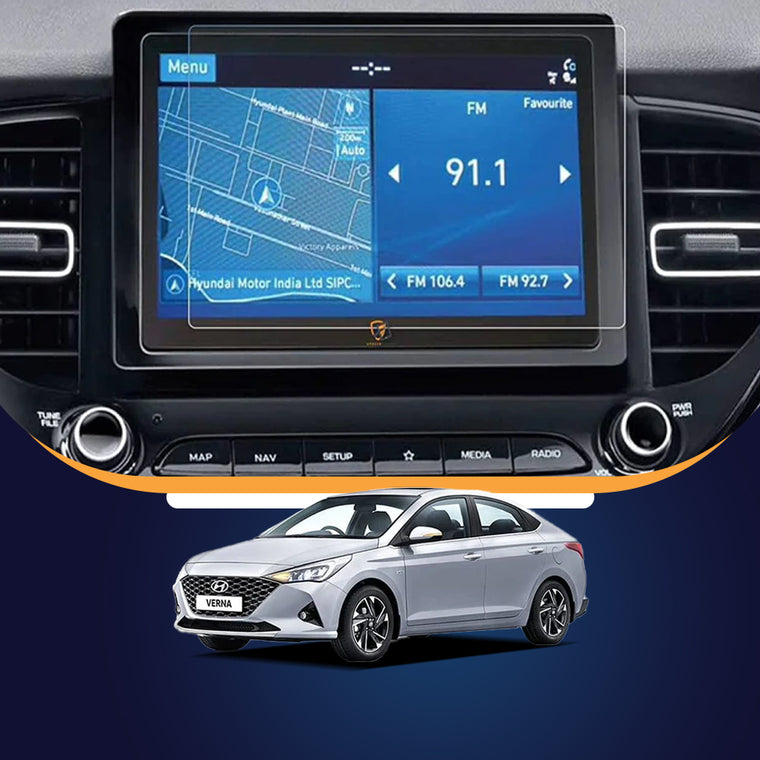 Hyundai Verna Facelift infotainment screen protector
