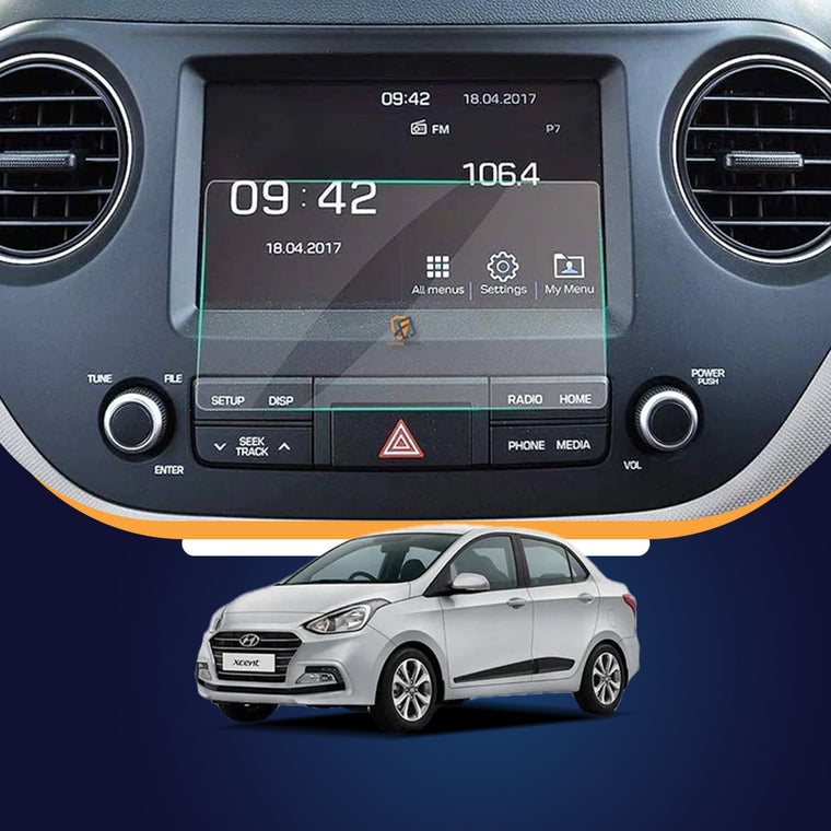 Hyundai Xcent infotainment screen protector
