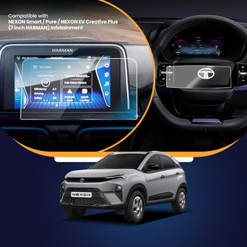 Tata NEXON Smart / Pure / NEXON EV Creative Plus (7 inch HARMAN) + Steering Guard