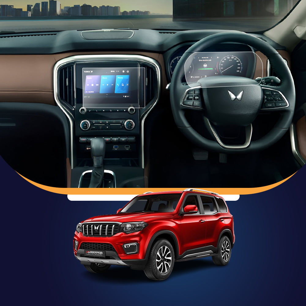 Mahindra Scorpio N Infotainment and Cluster Screen Guard