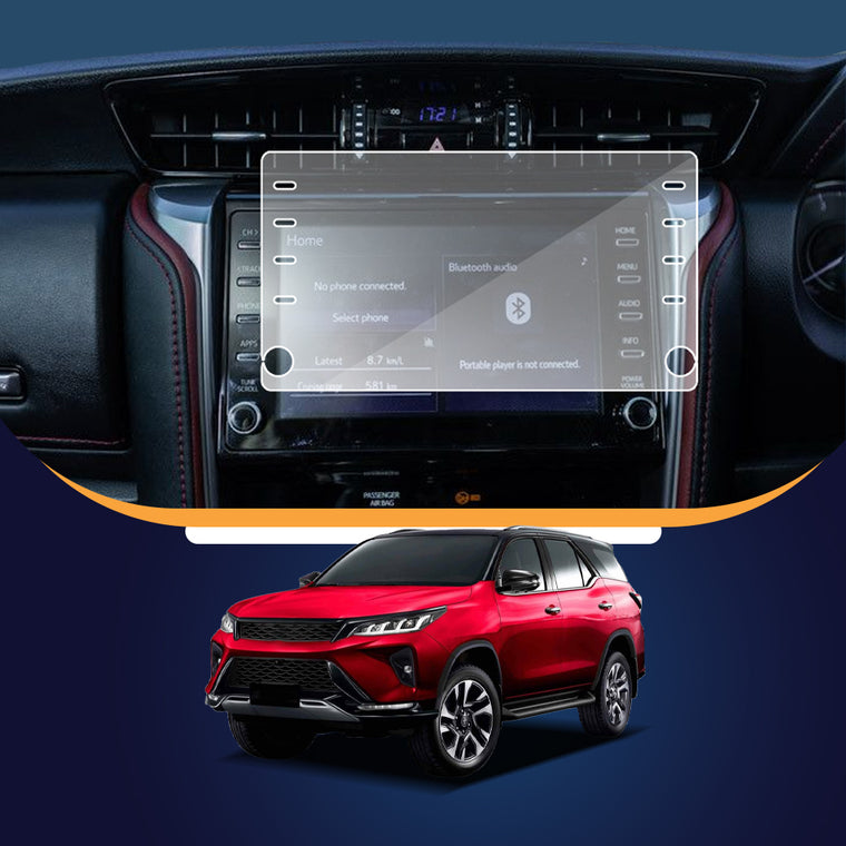 Toyota Fortuner Facelift infotainment screen protector