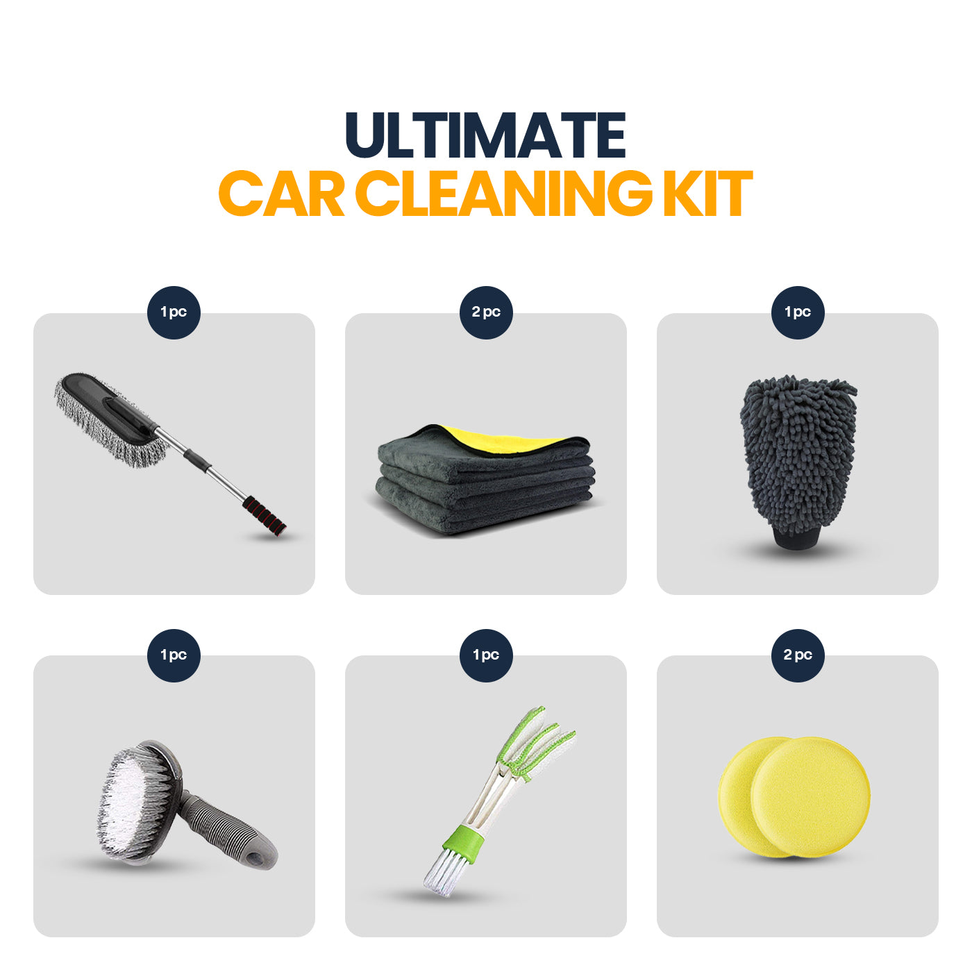 6-in-1 Ultimate Car Cleaning Kit