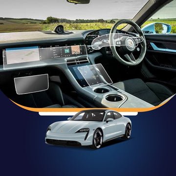 Porsche TAYCAN 2023 (dashboard, speedometer, infotainment, AC control panel)