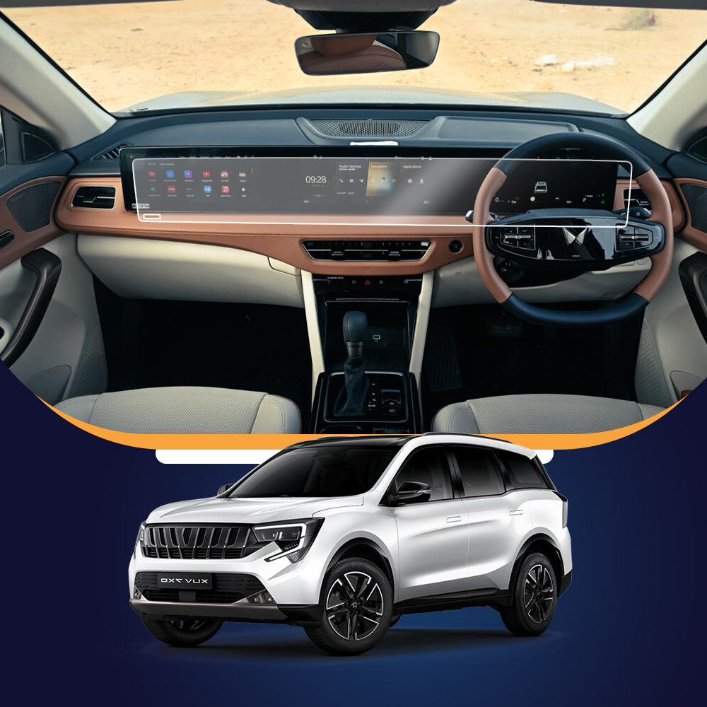 Mahindra XUV 7XO (2026) 12.3 Inch Triple Screen (with ADRENOX+ BADGE CUTOUT) Screen Guard