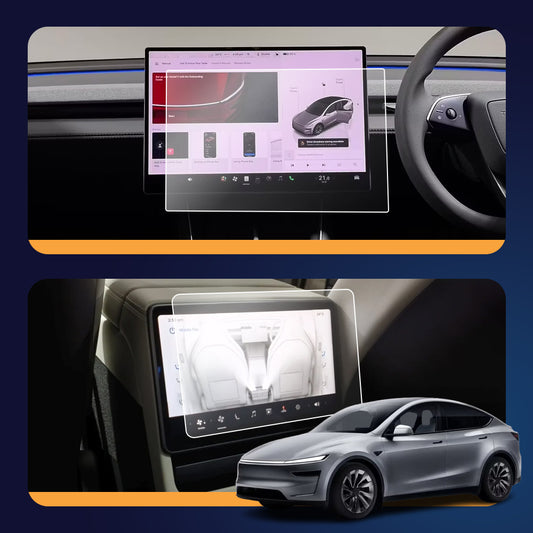Tesla Y L AWD Infotainment (16 Inch) + Back Screen (8 Inch) Screen Guard