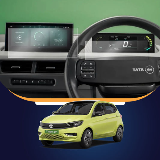 Tata Tiago ev 2026 Infotainment + Instrument Cluster Screen Guard