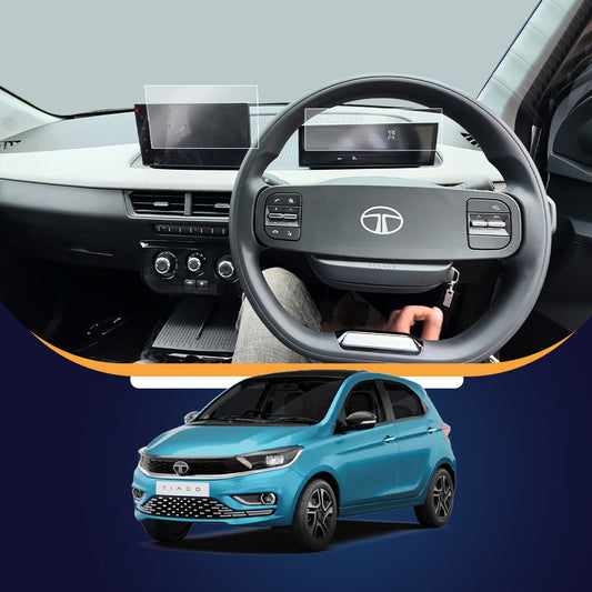 Tata Tiago iCNG 2026 Infotainment + Instrument Cluster Screen Guard