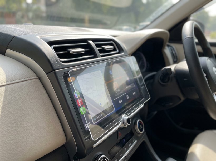 Armour Guards screen protector installed on a Hyundai Creta