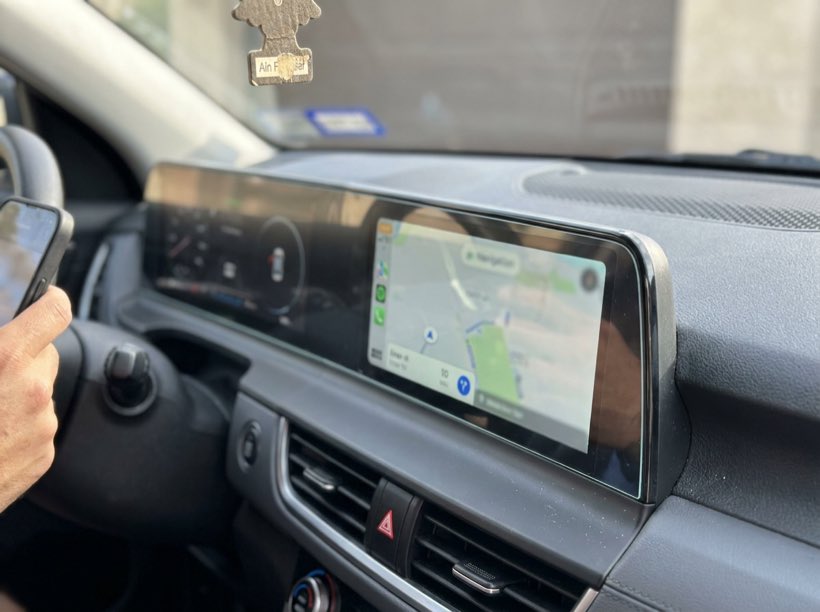 Armour Guards screen protector installed on a Kia Seltos